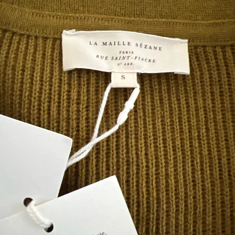 Sézane Claudio sweater, olive green, S - Picture 4 of 7